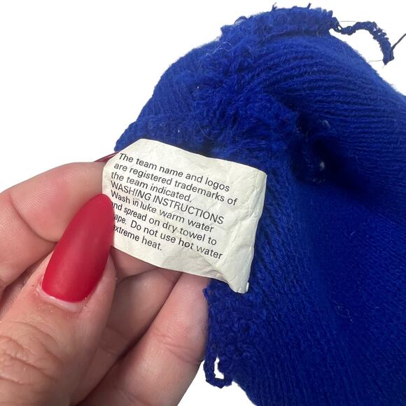 NBA Detroit Pistons Basketball Knit Cuffed Beanie Hat Blue Adult OS One Size - Picture 5 of 5